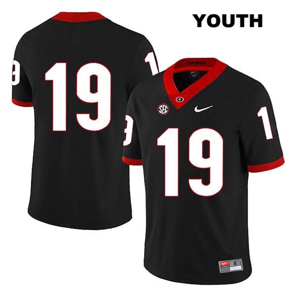 Georgia Bulldogs Youth Adam Anderson #19 NCAA No Name Legend Authentic Black Nike Stitched College Football Jersey FHS5556QH